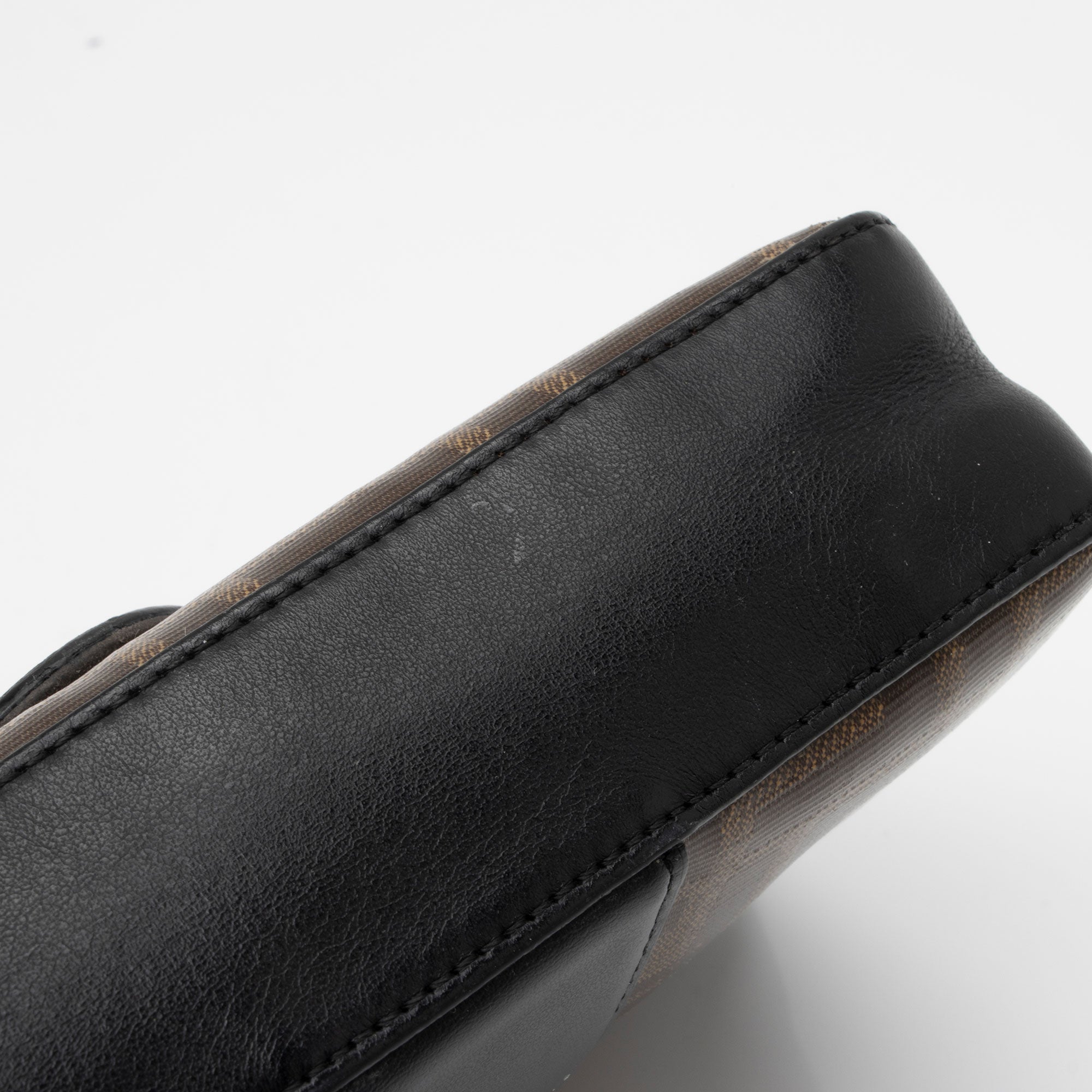 Fendi FF Spalmati 1974 Double F Mini Shoulder Bag (SHF-dtq1XP)