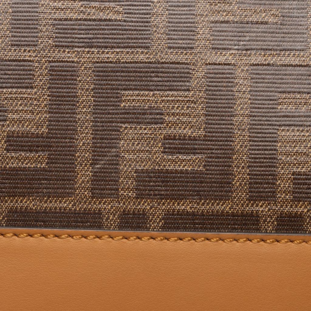 Fendi FF Spalmati Vetrificato Shopper Tote (SHF-23631)