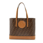 Fendi FF Spalmati Vetrificato Shopper Tote (SHF-23631)