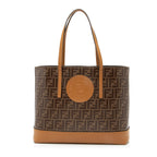 Fendi FF Spalmati Vetrificato Shopper Tote (SHF-23631)