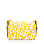 Fendi x Sara Coleman Leather FF Vertigo 1997 Baguette Mini Shoulder Bag (SHF-jmBS2I)