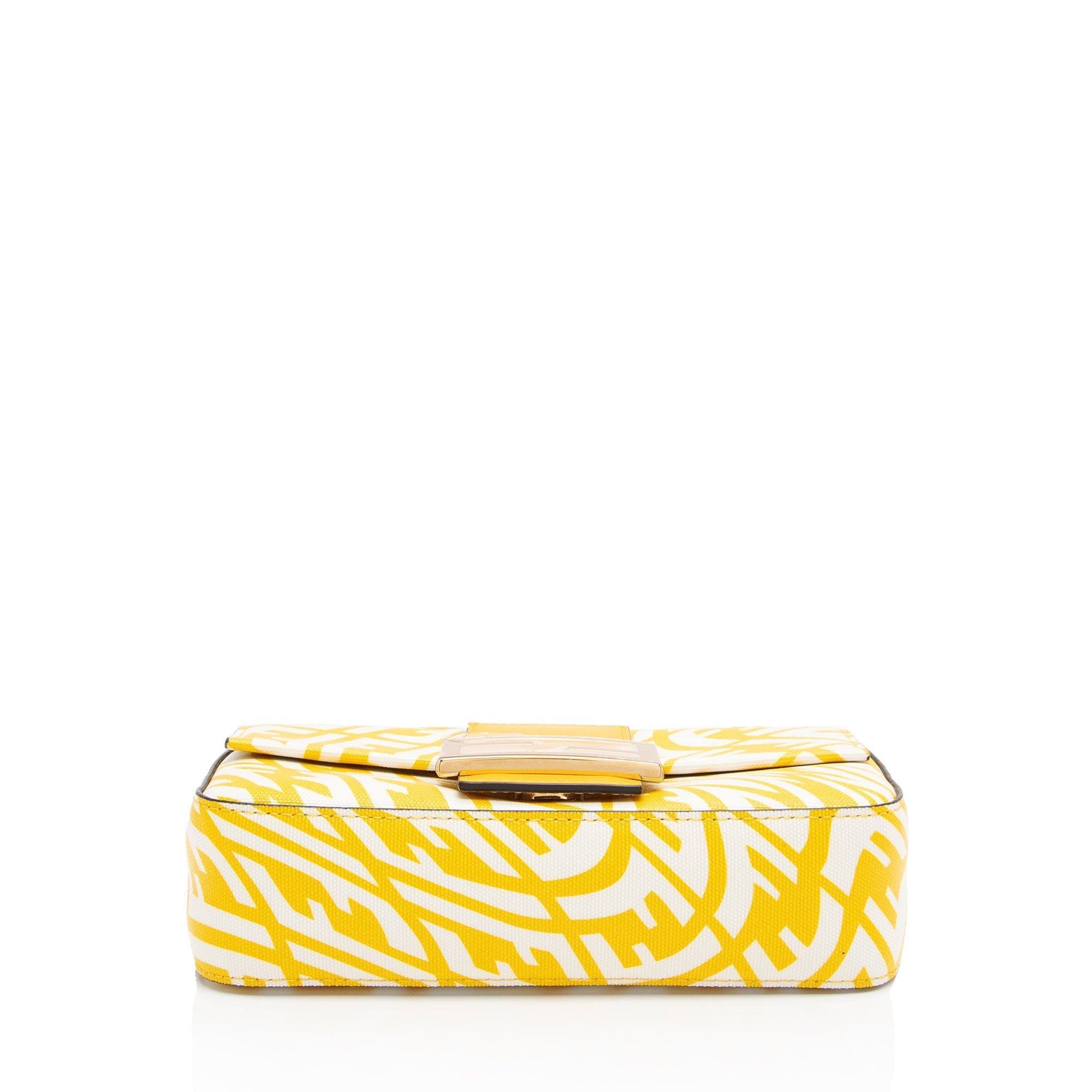 Fendi x Sara Coleman Leather FF Vertigo 1997 Baguette Mini Shoulder Bag (SHF-jmBS2I)