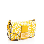 Fendi x Sara Coleman Leather FF Vertigo 1997 Baguette Mini Shoulder Bag (SHF-jmBS2I)