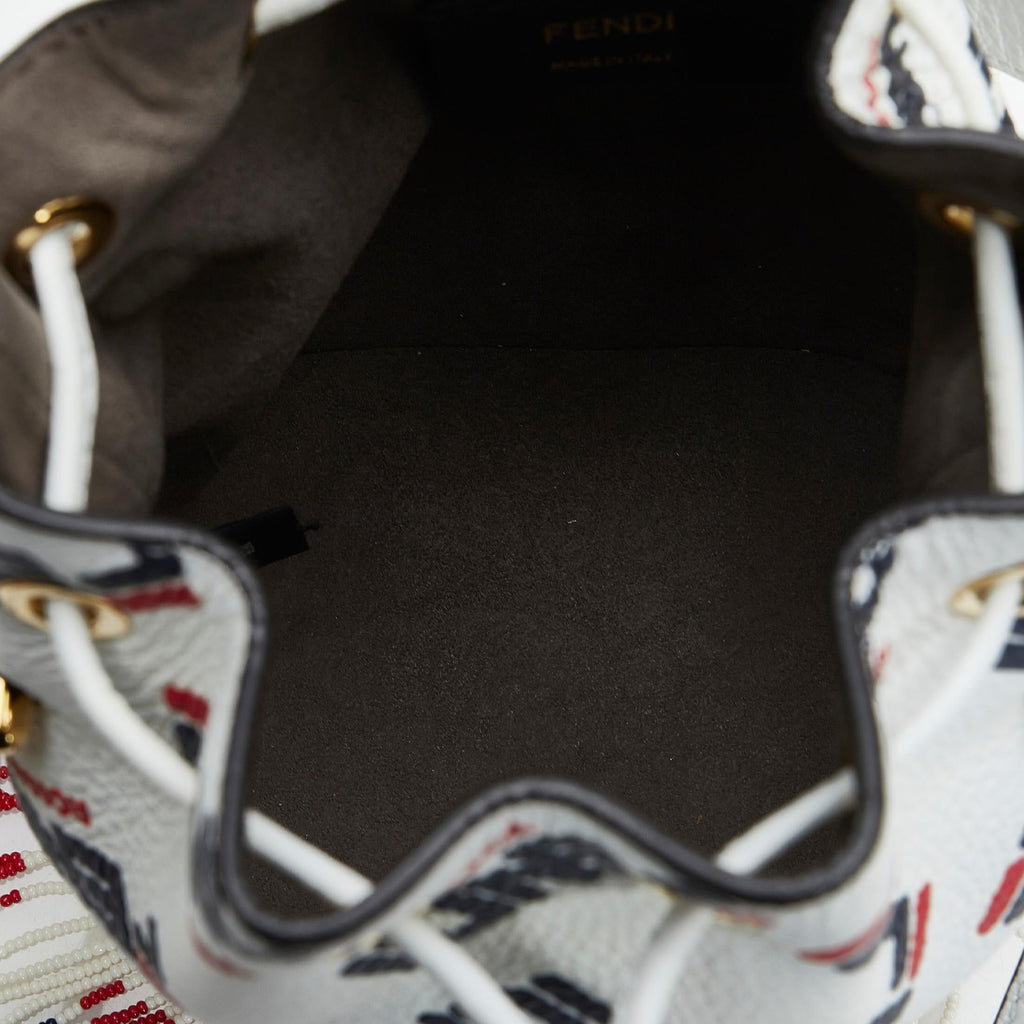 Fendi Fendi X Fila Mania Mini Mon Tresor Bucket Bag (SHG-3HLho5)