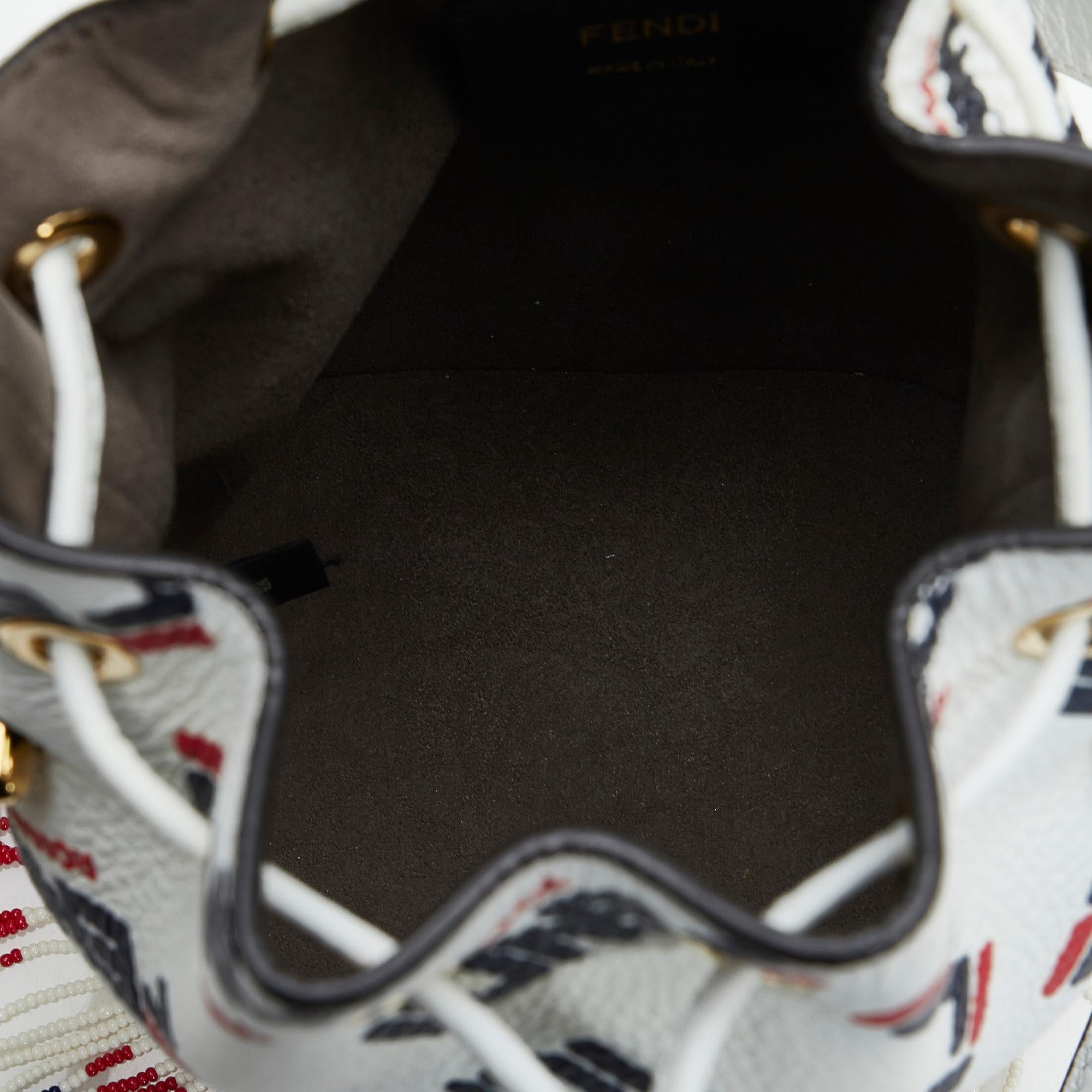 Fendi Fendi X Fila Mania Mini Mon Tresor Bucket Bag (SHG-3HLho5)