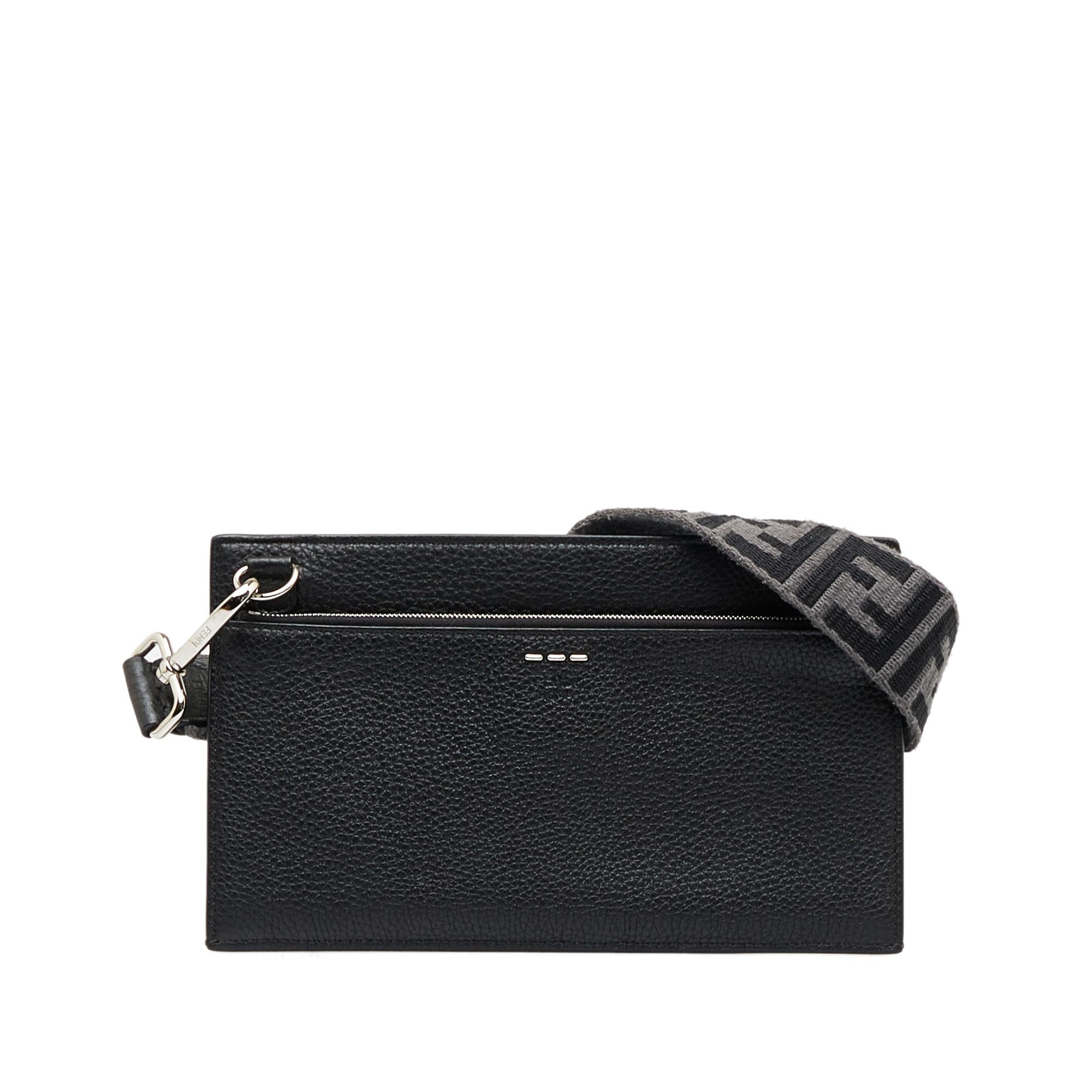 Fendi Flat Pouch Leather Crossbody (SHG-ezFVMK)