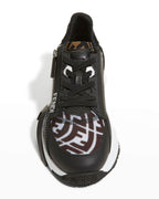 Fendi Flow FF Side-Zip Trainer Sneakers