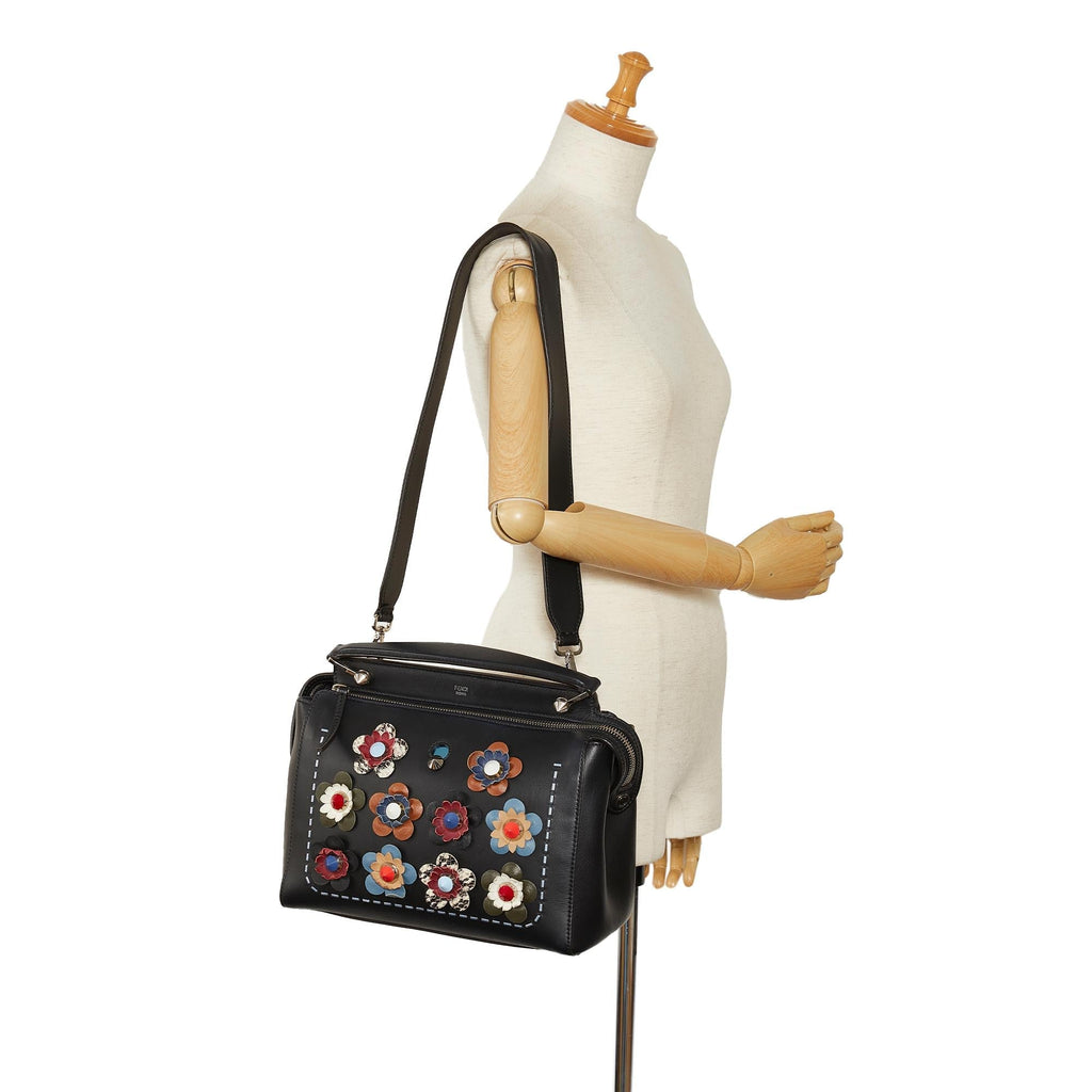 Fendi Flowerland DotCom Satchel (SHG-VgugWn)