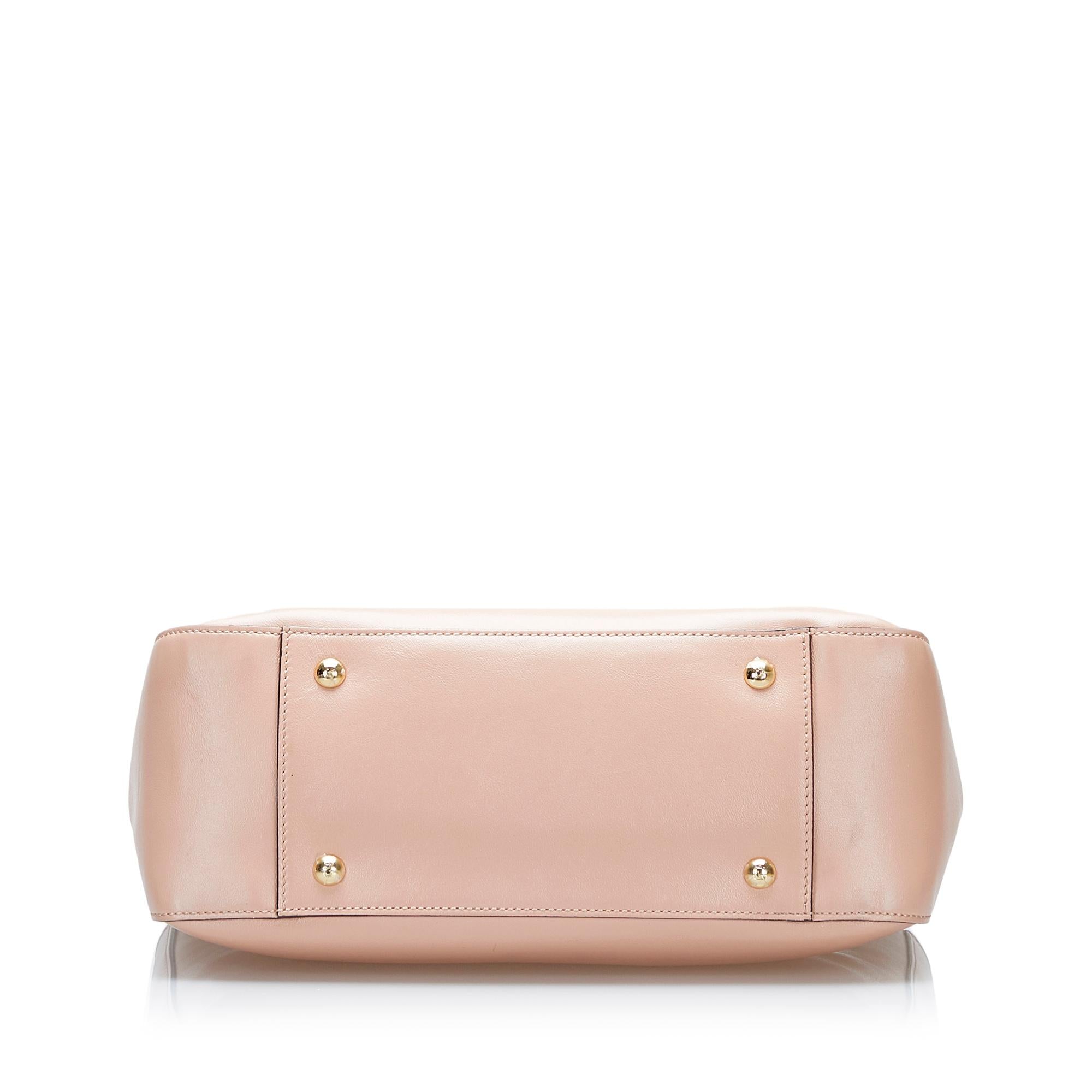 Fendi Gloria Leather Satchel (SHG-4HlvPV)