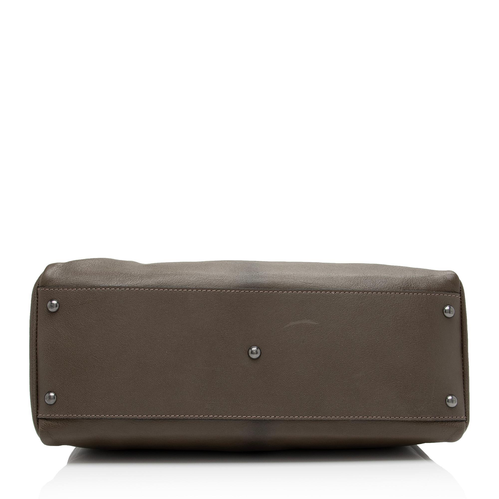 Fendi Goatskin Peekaboo Large Satchel - FINAL SALE (SHF-EF9skv)