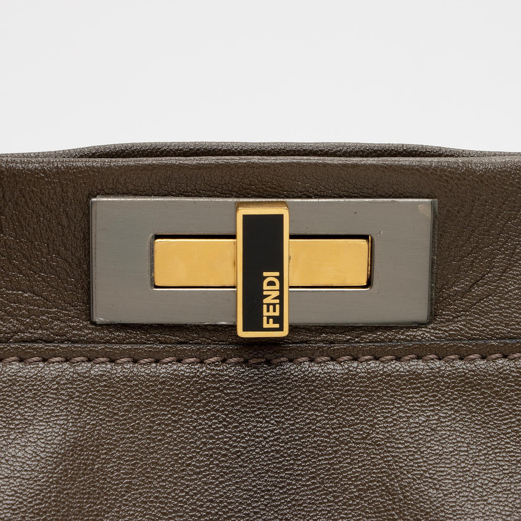 Fendi Goatskin Peekaboo Large Satchel - FINAL SALE (SHF-EF9skv)