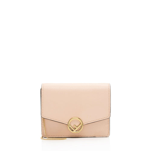 Fendi Grained Calfskin F is Fendi Wallet on Chain Bag (SHF-uQqCOO)
