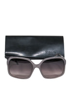 Fendi - Grey Oversized Square Sunglasses w/ Ombre Lenses