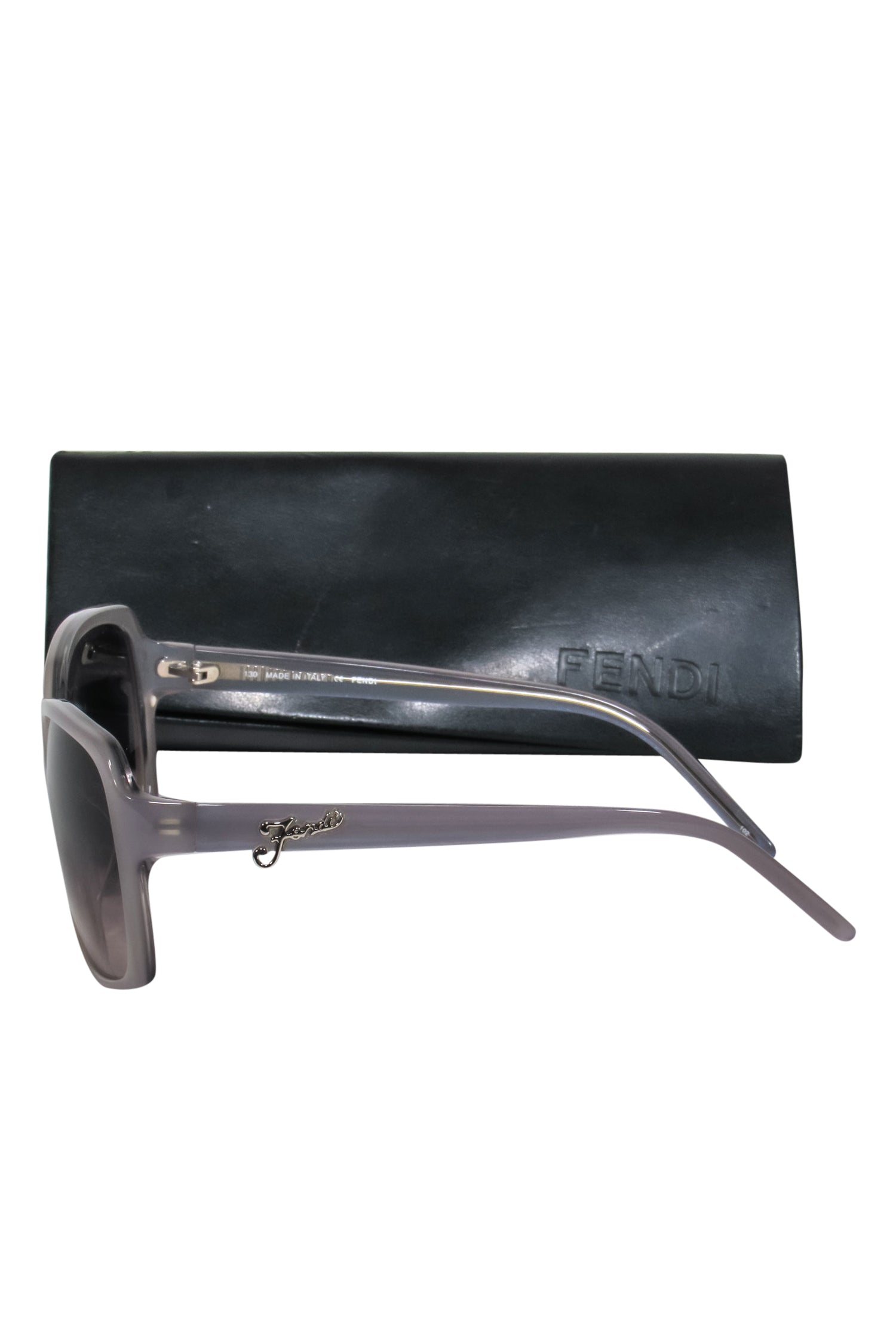Fendi - Grey Oversized Square Sunglasses w/ Ombre Lenses