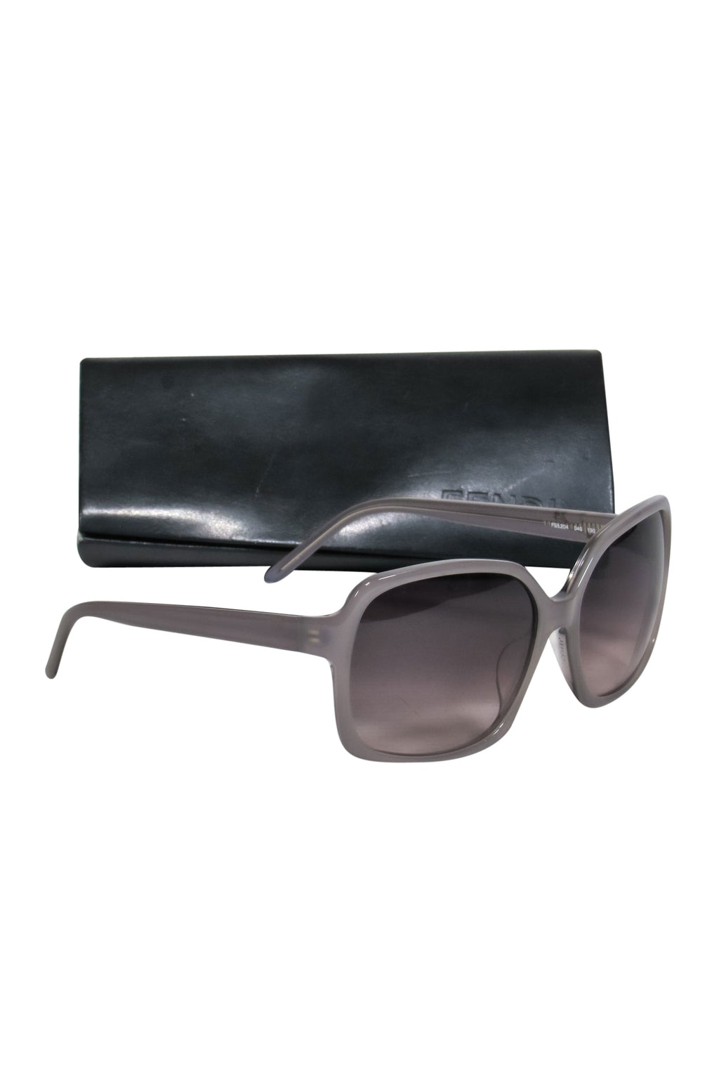 Fendi - Grey Oversized Square Sunglasses w/ Ombre Lenses