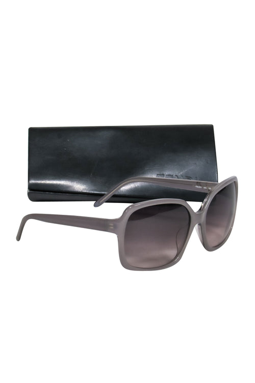 Fendi - Grey Oversized Square Sunglasses w/ Ombre Lenses