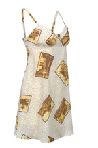 Fendi - Ivory & Beige Star & European Postcard Print A-Line Dress Sz 0