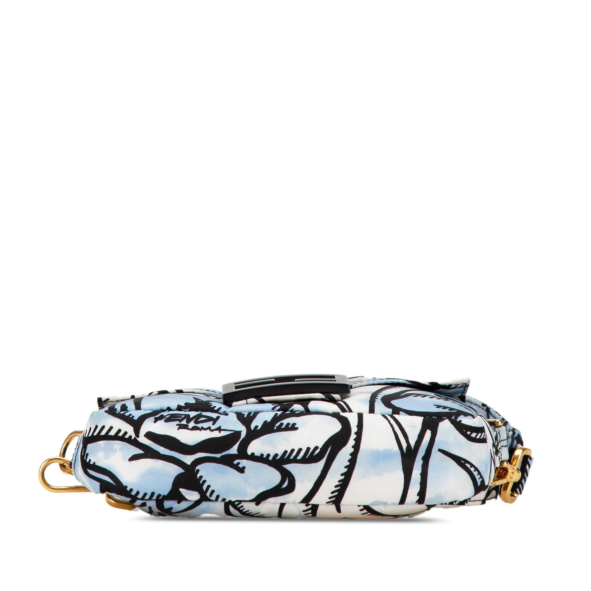 Fendi Joshua Vides Mini Nylon Convertible Baguette Crossbody (SHG-bNo5qn)