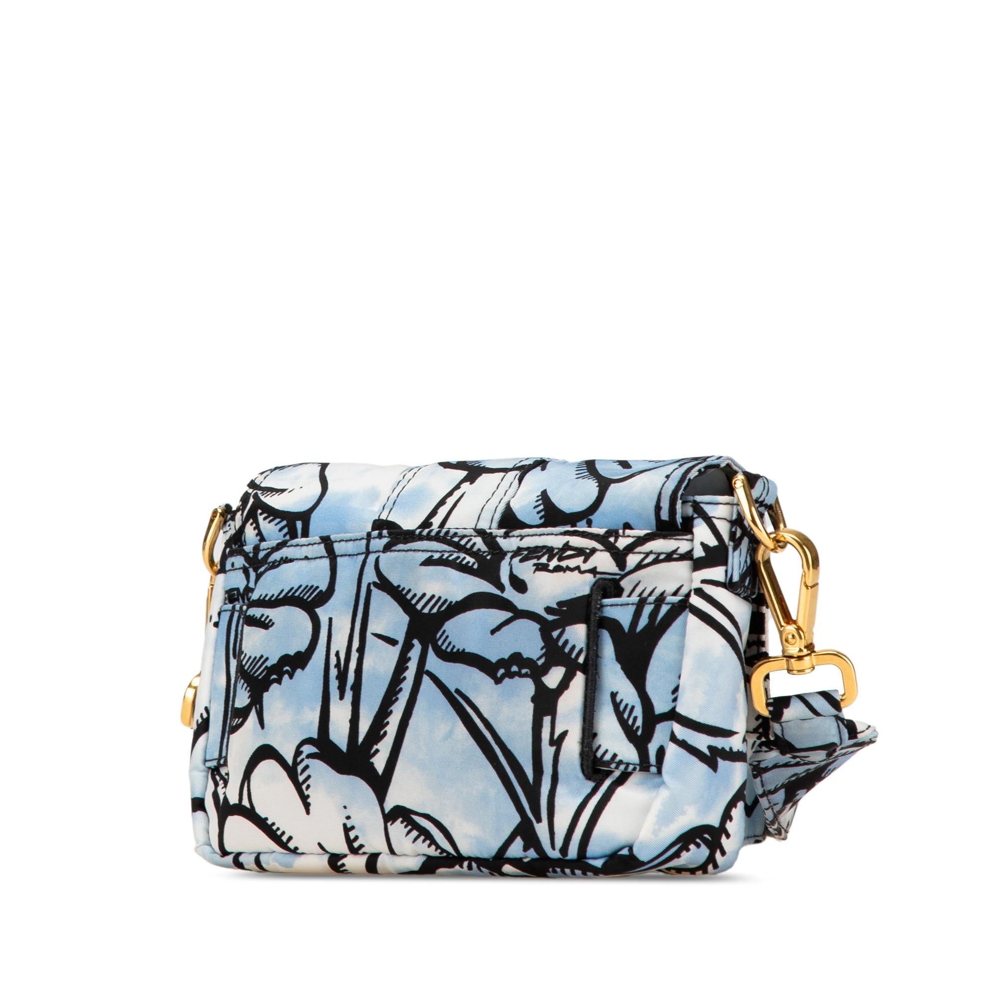 Fendi Joshua Vides Mini Nylon Convertible Baguette Crossbody (SHG-bNo5qn)