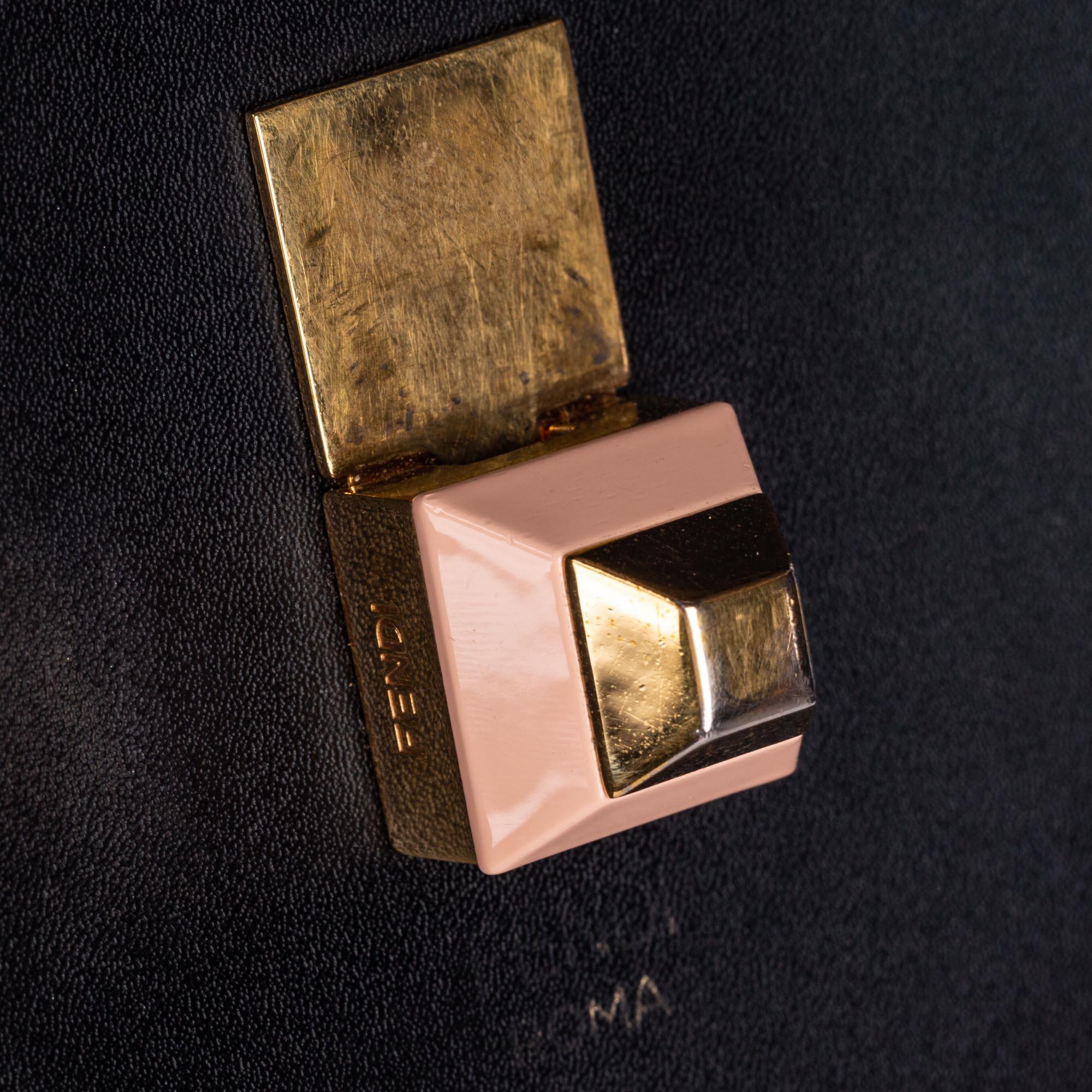 Fendi Kan I Leather Shoulder Bag (SHG-24389)