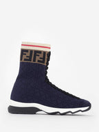 FENDI MONOGRAM KNIT SOCK SNEAKERS