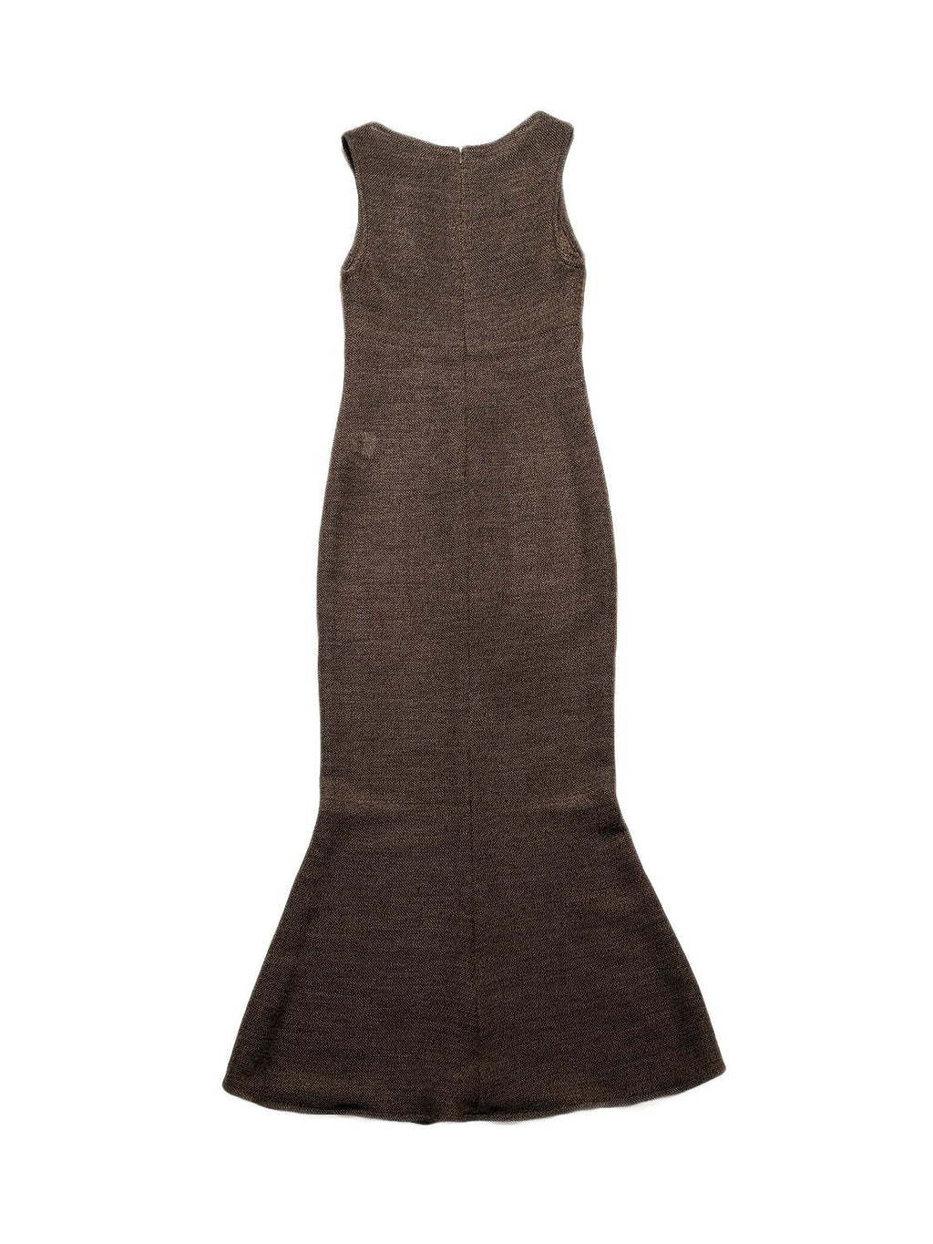 Fendi Knitted Maxi Dress Brown