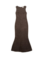 Fendi Knitted Maxi Dress Brown