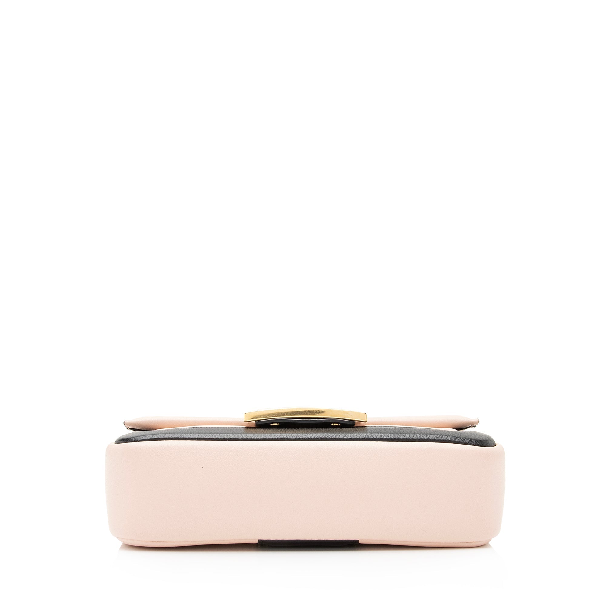 Fendi Lambskin Bi Color Baguette Mini Chain Bag (SHF-23605)