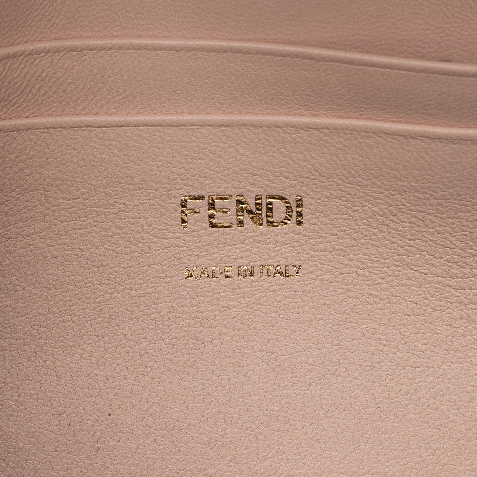Fendi Lambskin Bi Color Baguette Mini Chain Bag (SHF-23605)