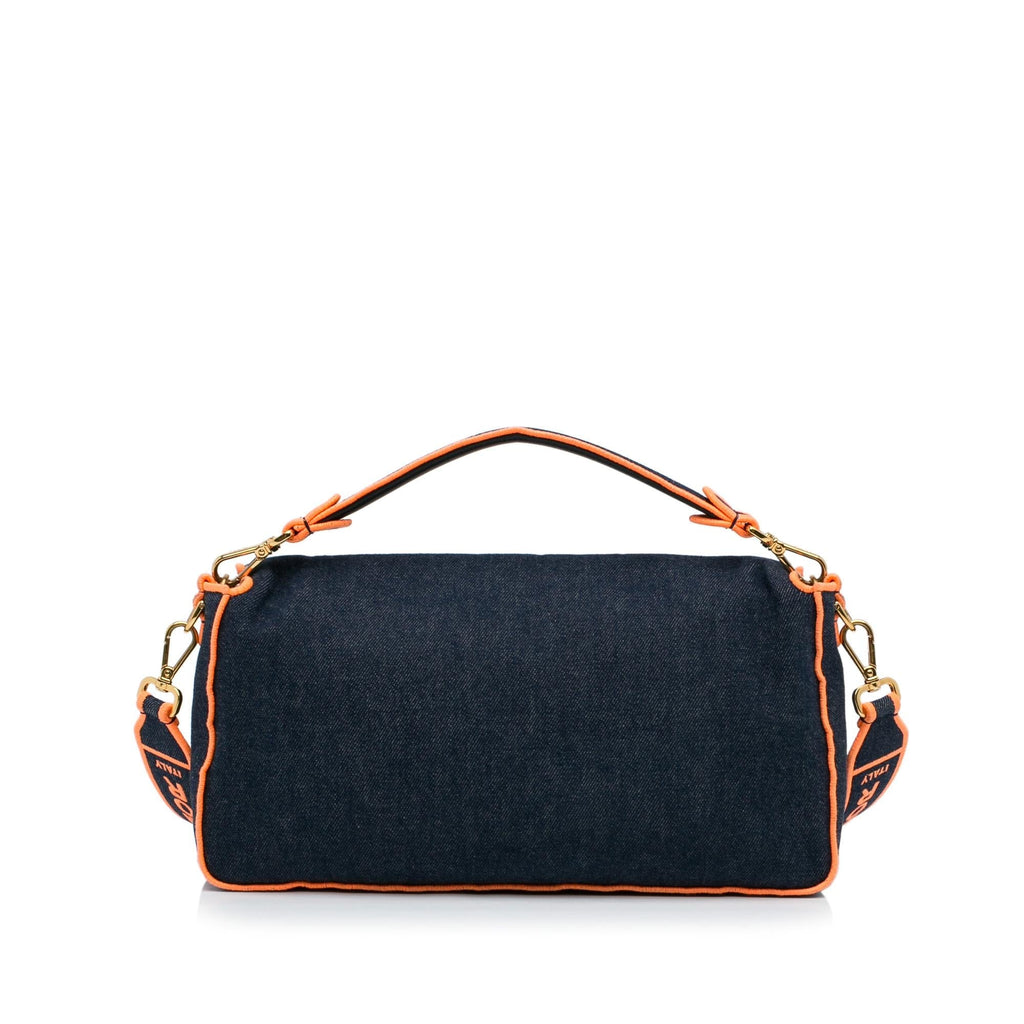 Fendi Large Denim Baguette Bag (SHG-zrIjdA)