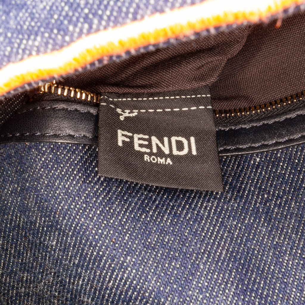 Fendi Large Denim Baguette Bag (SHG-zrIjdA)