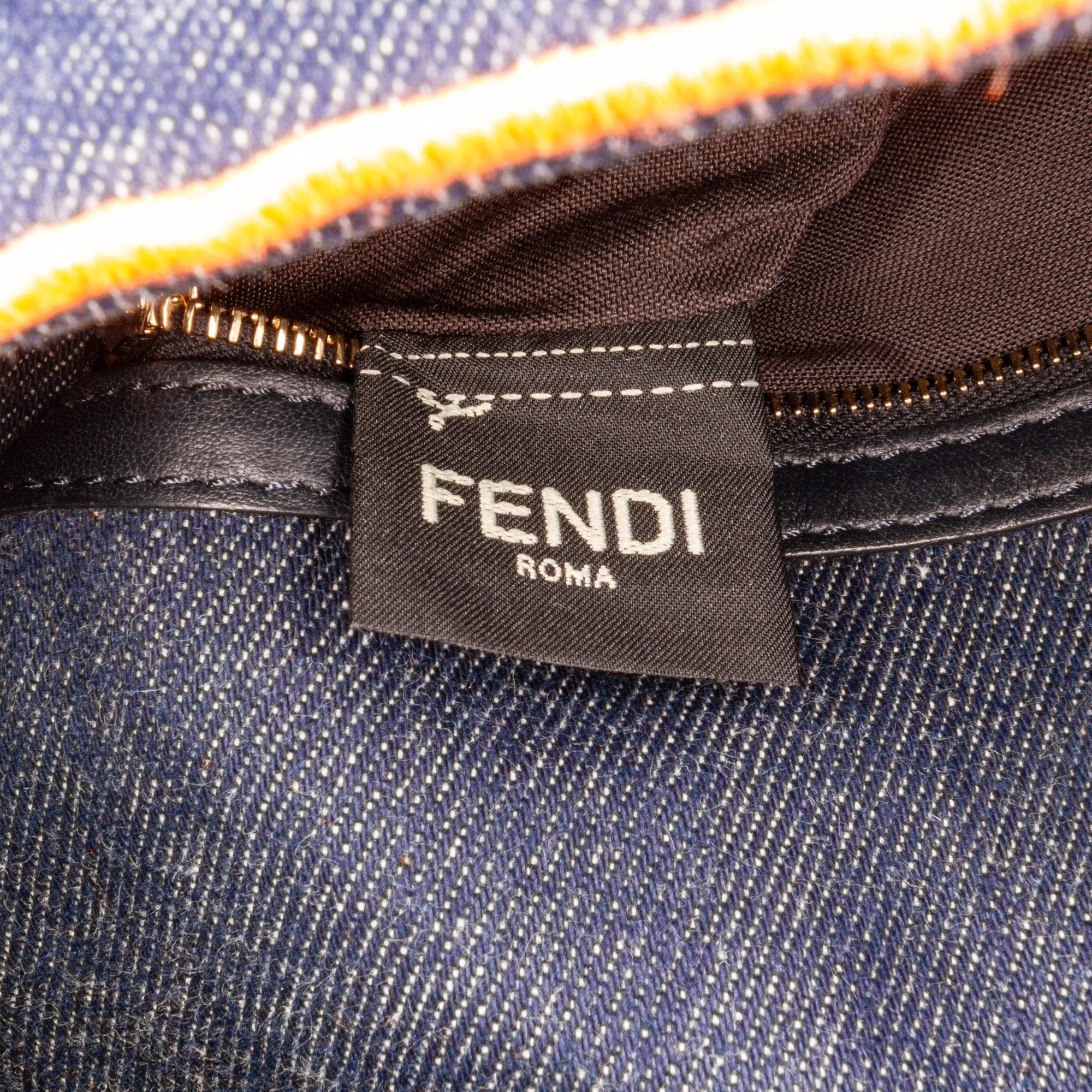 Fendi Large Denim Baguette Bag (SHG-zrIjdA)