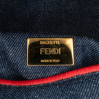 Fendi Large Denim Baguette Satchel (SHG-oOuzqA)