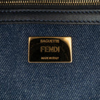 Fendi Large Denim Baguette Satchel (SHG-0IShmW)