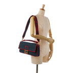 Fendi Large Denim Baguette Satchel (SHG-0IShmW)