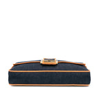 Fendi Large Denim Baguette Satchel (SHG-KcMfCV)