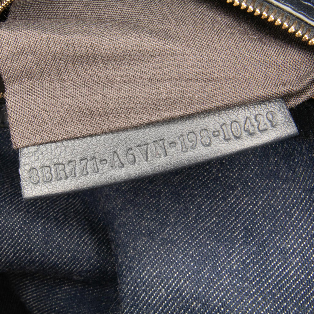 Fendi Large Denim Baguette Satchel (SHG-KcMfCV)