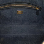 Fendi Large Denim Baguette Satchel (SHG-Q75G1c)