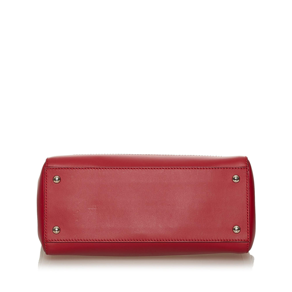 Fendi Large DotCom Leather Satchel (SHG-eJmOzi)