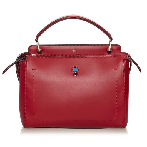 Fendi Large DotCom Leather Satchel (SHG-eJmOzi)