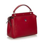 Fendi Large DotCom Leather Satchel (SHG-eJmOzi)
