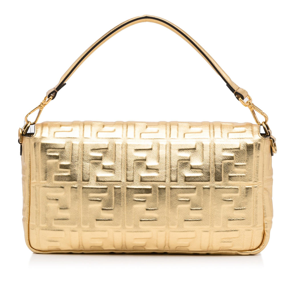Fendi Large Embossed Zucca Baguette (SHG-ZcKJ66)