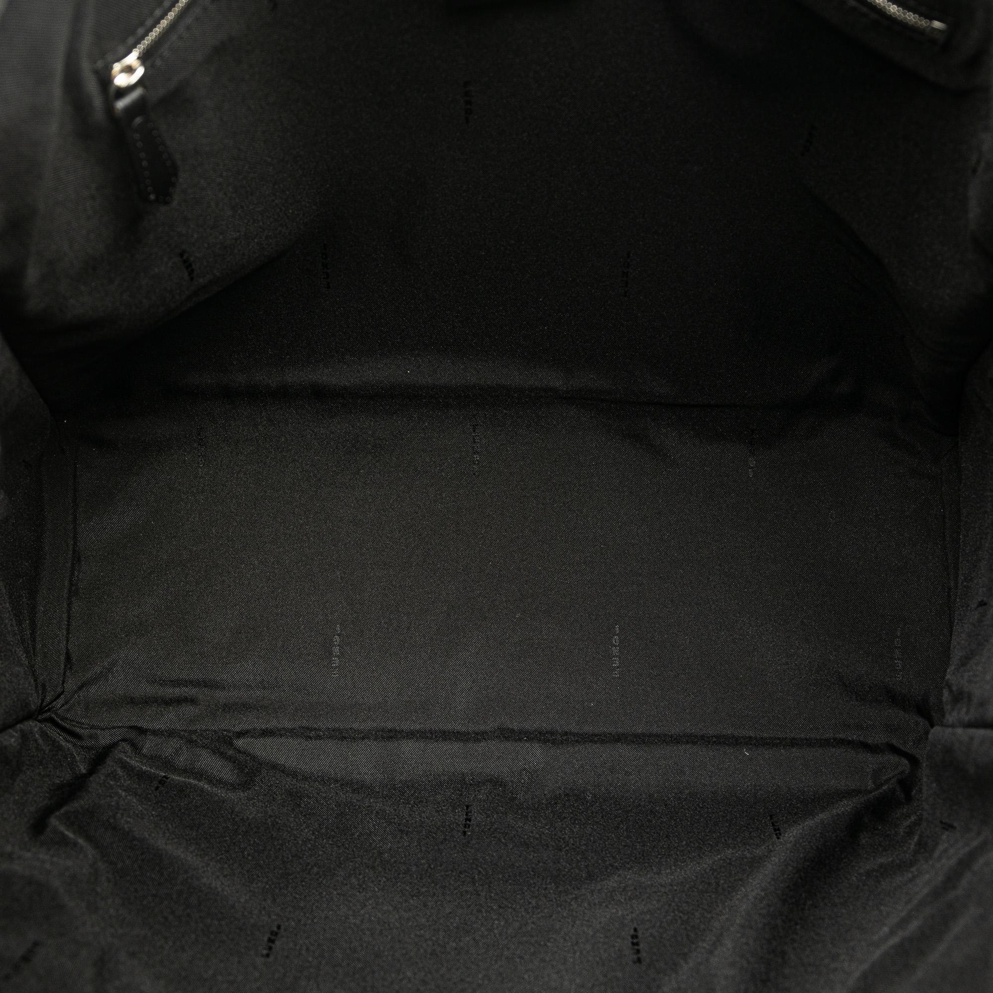 Fendi Large Nylon Fendi Faces Tote