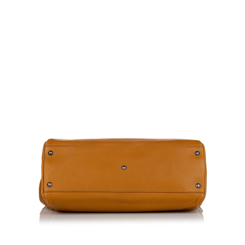 Fendi Large Peekaboo Leather Satchel (SHG-24326)