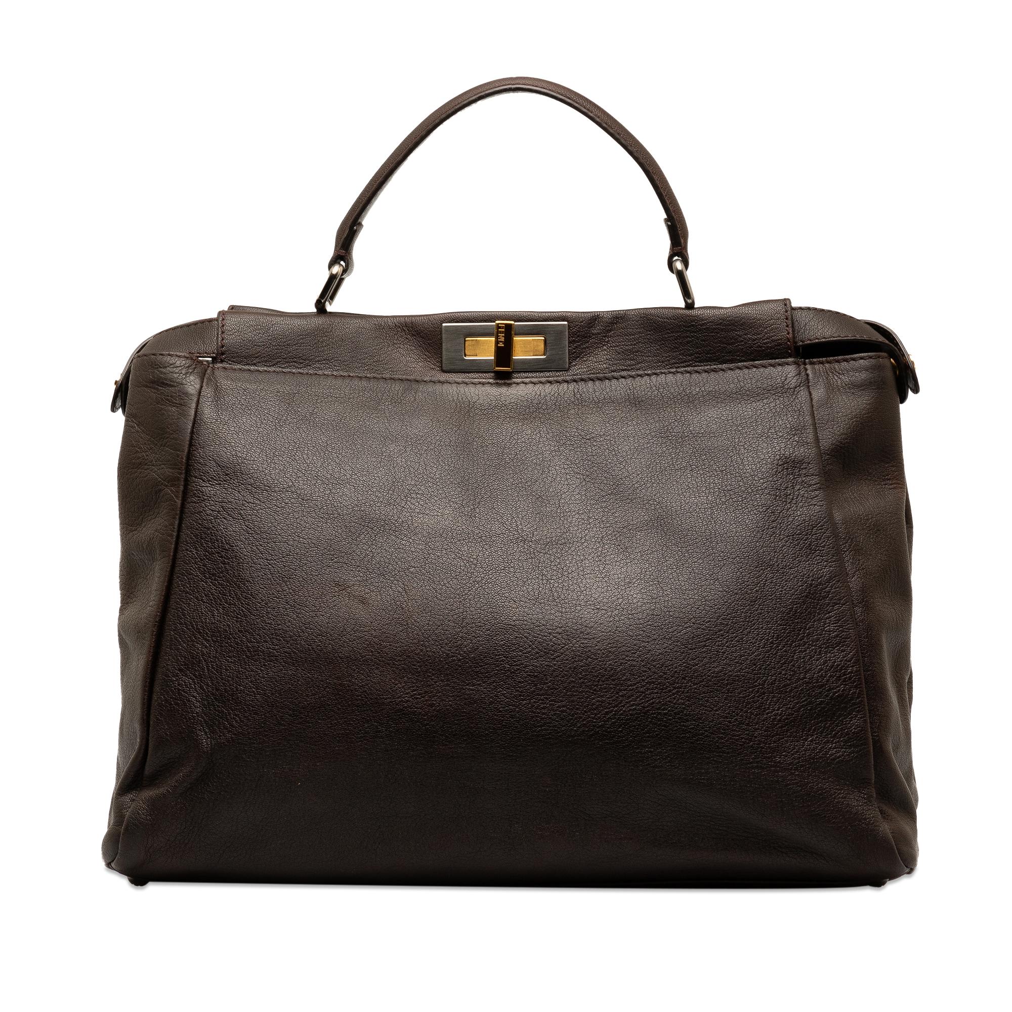 Fendi Large Peekaboo Satchel (SHG-cYT7Bd)