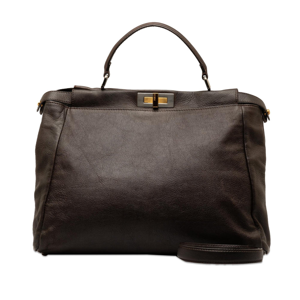 Fendi Large Peekaboo Satchel (SHG-cYT7Bd)