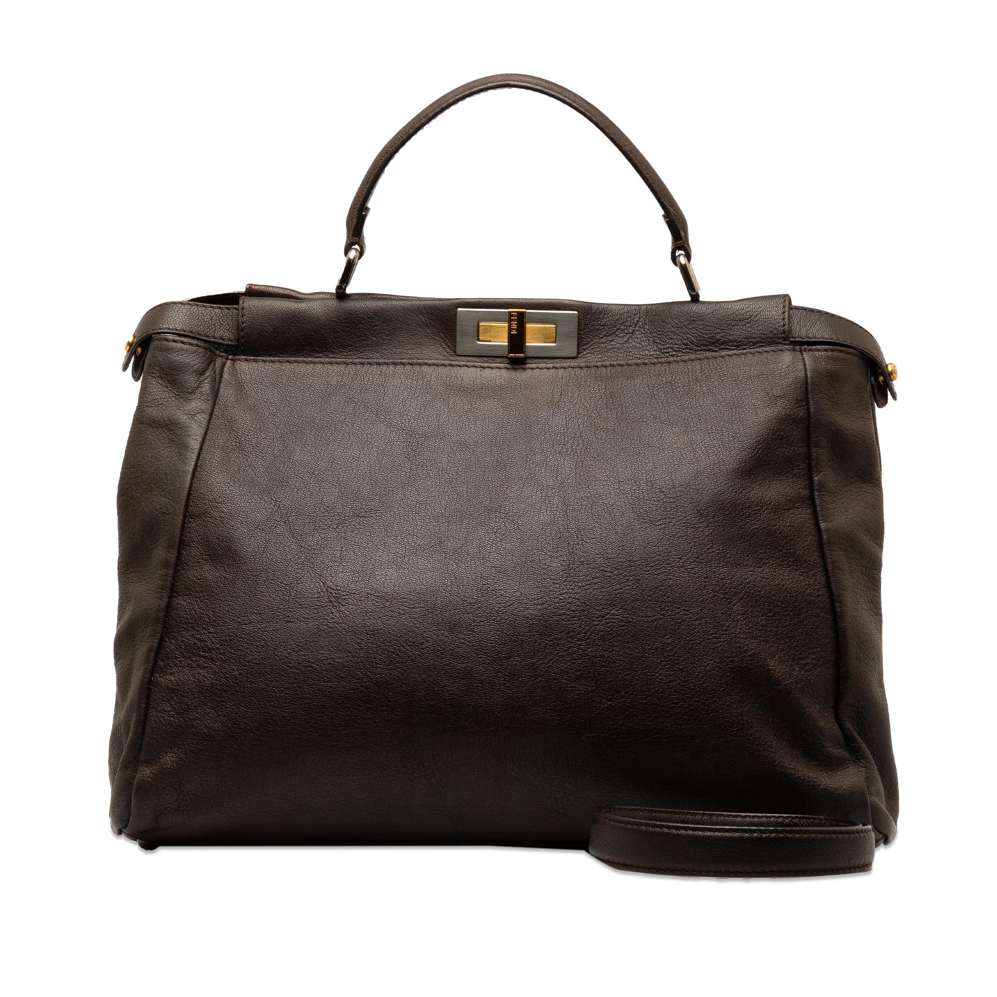 Fendi Large Peekaboo Satchel (SHG-cYT7Bd)