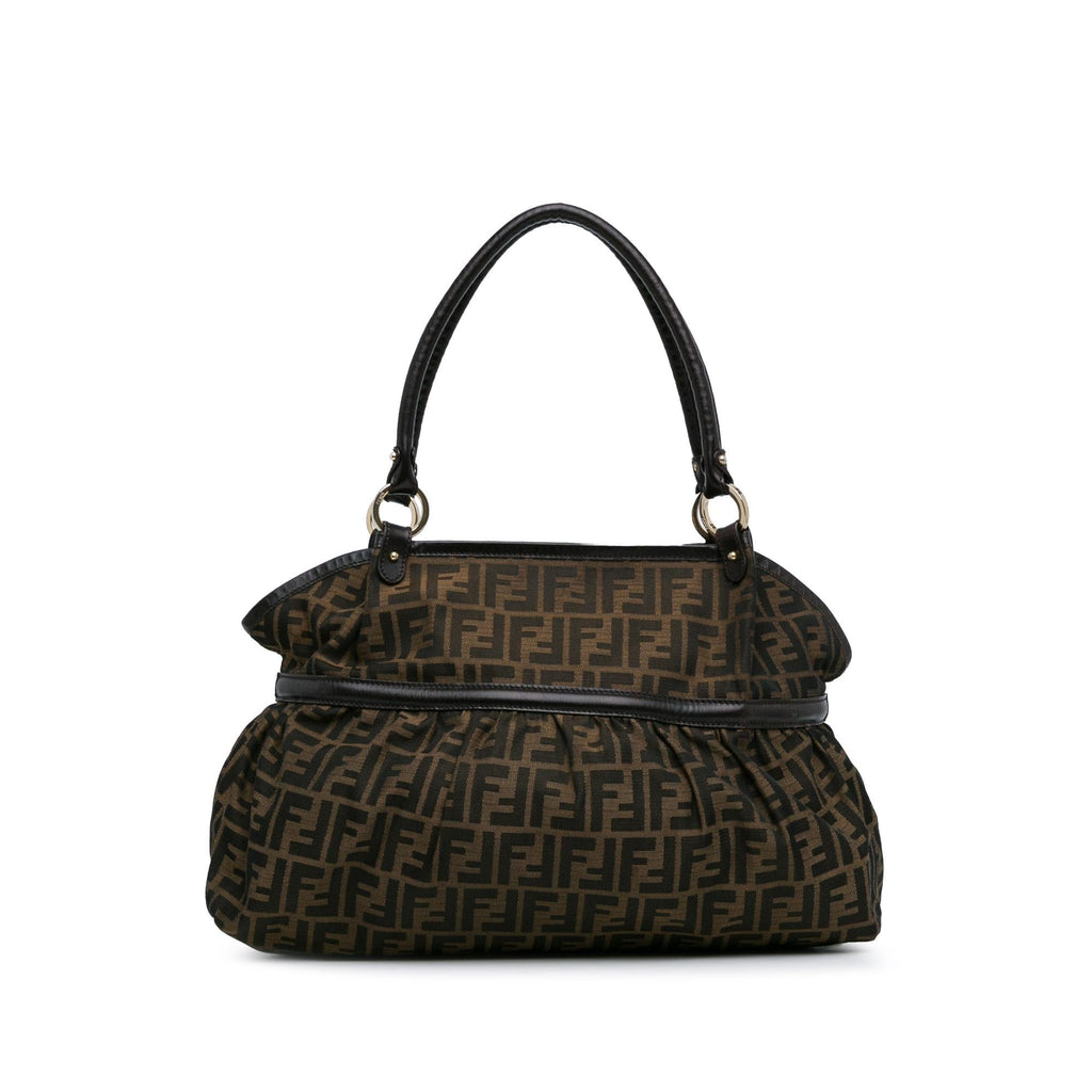 Fendi Large Zucca Canvas Chef Shoulder Bag (SHG-fxpyVR)