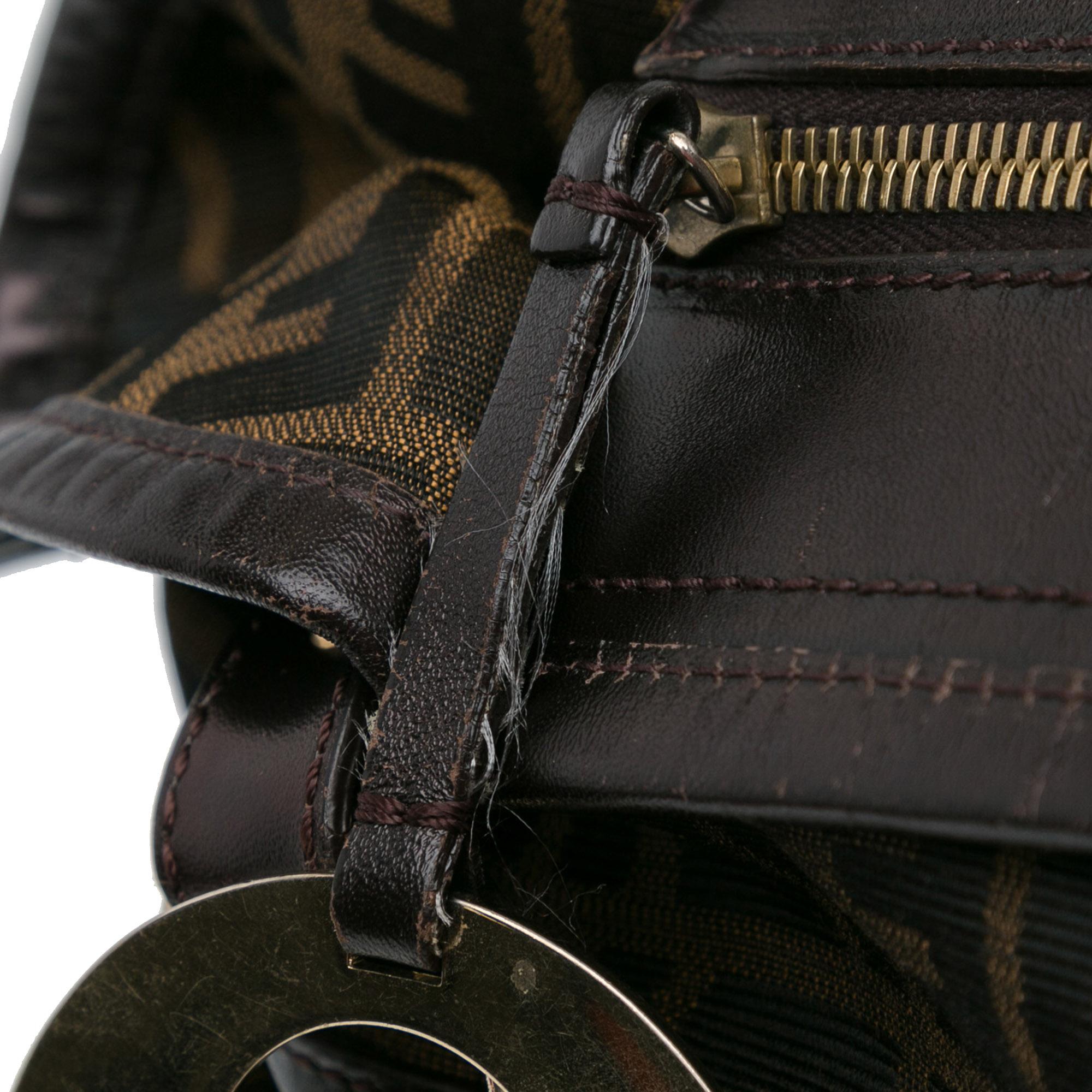 Fendi Large Zucca Canvas Chef Shoulder Bag (SHG-fxpyVR)