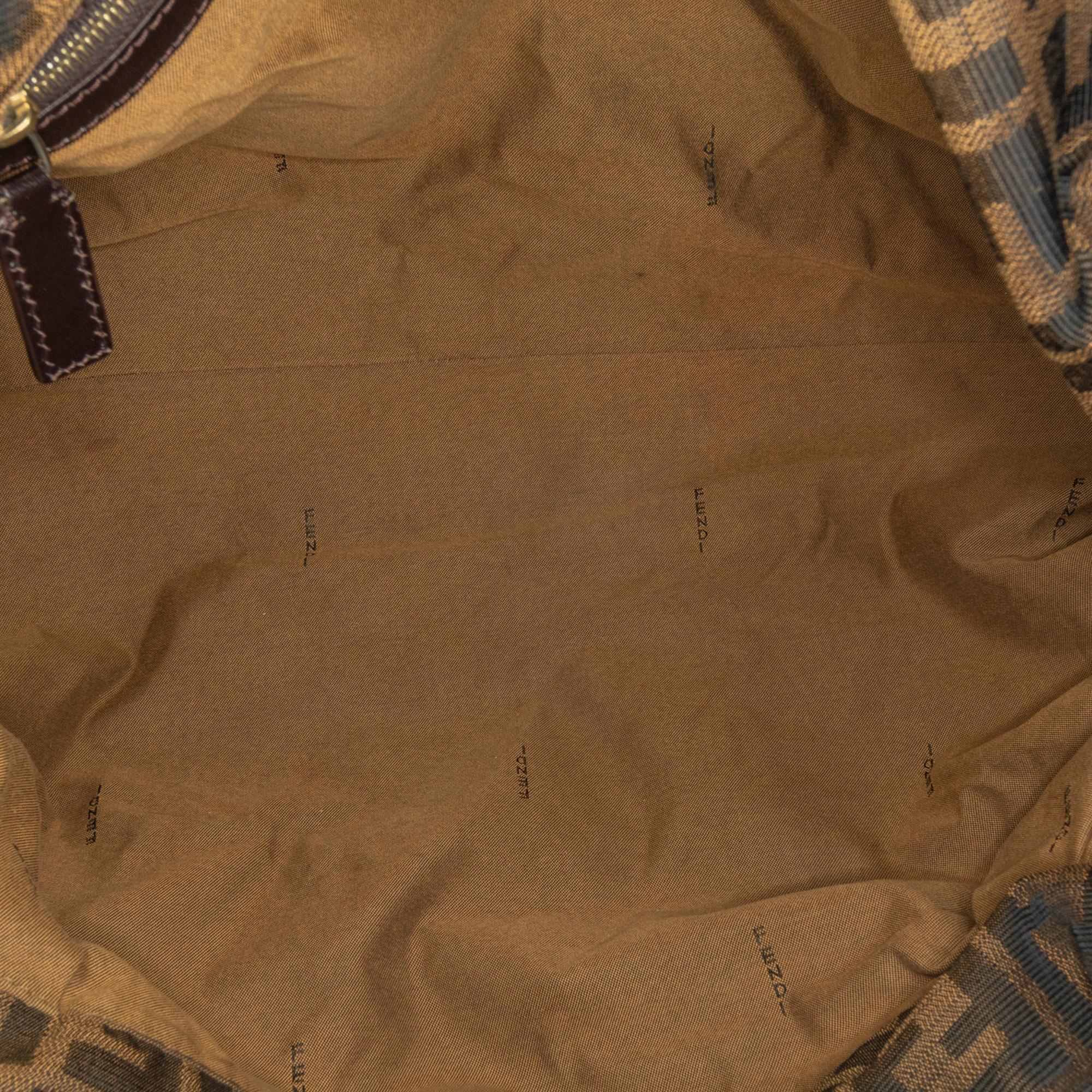 Fendi Large Zucca Canvas Chef Shoulder Bag (SHG-fxpyVR)